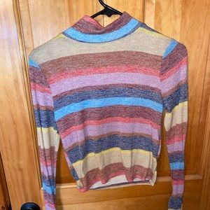 Long-Sleeved High Neck Shirt